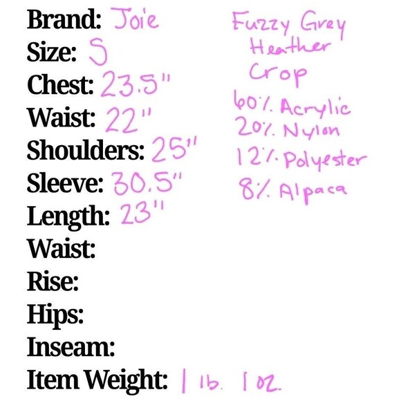 Joie Markita Fuzzy Funnel Neck Balloon Sleeve Pastel Colored Sweater SZ Small - Picture 8 of 8